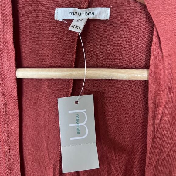 NWT Maurices Maroon Cardigan Women's Size 2XL - Picture 3 of 6